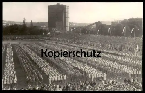 ALTE KARTE 15. TURNFEST STUTTGART 1933 VORFÜHRUNG IM STADION ERÖFFNUNGSFEIER TURNER SPORTLER postcard cpa Ansichtskarte