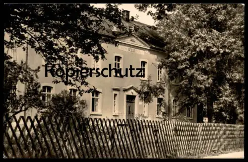 ÄLTERE POSTKARTE ERLBACH-KIRCHBERG SCHULE KREIS STOLLBERG LUGAU school école Ansichtskarte postcard cpa AK