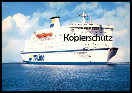 ÄLTERE POSTKARTE MS NILS HOLGERSSON FÄHRSCHIFF FÄHRE TT-LINIE TRAVEMÜNDE Motorschiff postcard cpa AK Ansichtskarte