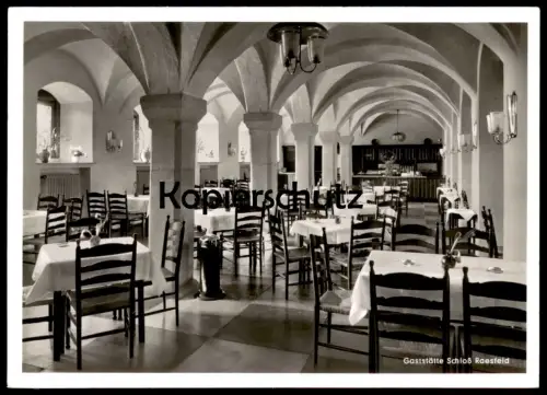 ÄLTERE POSTKARTE SCHLOSS RAESFELD GASTSTÄTTE INNENEINRICHTUNG Kreis Borken castle chateau Ansichtskarte cpa AK postcard