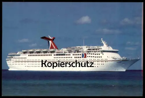 ÄLTERE POSTKARTE MS HOLIDAY THE FUN SHIP CARNIVAL CRUISE LINER STEAMER SHIP STEAMSHIP SCHIFF DAMPFER postcard cpa AK