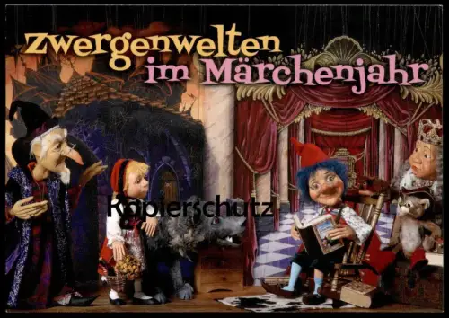 ÄLTERE POSTKARTE ZWERGENWELT ROTKÄPPCHEN Le petit chaperon rouge little Red Riding Hood girl Kind child enfant postcard