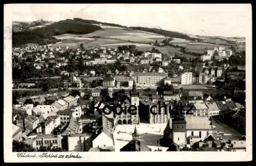 ALTE POSTKARTE NACHOD POHLED ZE ... NACHODA 1941 Czech Republic Ceska Republika Ansichtskarte postcard