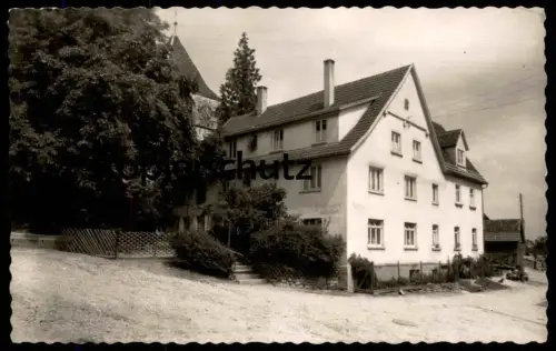 ÄLTERE POSTKARTE HOHENSTAUFEN BEI GÖPPINGEN PENSION ALBBLICK Jägerzaun Zaun Ansichtskarte AK cpa postcard