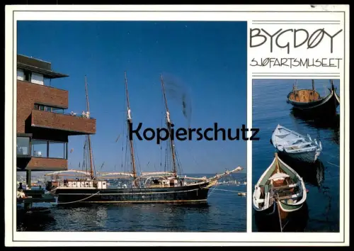 ÄLTERE POSTKARTE BYGDOY SJOFARTSMUSEUM NORGE SCHIFFAHRTSMUSEUM NORWEGEN Normann Schiff ship postcard cpa Ansichtskarte