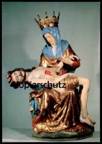 ÄLTERE KARTE GNADENBILD 15. JAHRHUNDERT WALLFAHRTSKIRCHE ZU BORNHOFEN RHEIN LORELEY Jesus Maria Ansichtskarte postcard