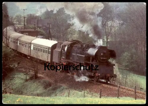ÄLTERE POSTKARTE DAMPFLOK 65 1015 MIT P 9075 DDR locomotive à vapeur steam train Lokomotive Zug Ansichtskarte postcard