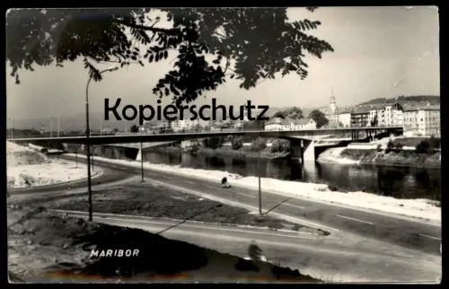 ÄLTERE POSTKARTE MARIBOR SLOWENIEN PANORAMA SLOVENIJA Slovenia Ansichtskarte cpa postcard AK