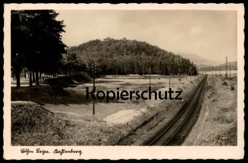 ALTE POSTKARTE BÖHMISCH LEIPA KAHLENBERG EISENBAHN BAHNSTRECKE Böhmen Ceska Lipa Sudeten Ansichtskarte AK postcard cpa