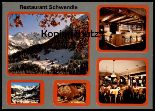 ÄLTERE POSTKARTE MITTELBERG RESTAURANT SCHWENDLE KLEINES WALSERTAL KLEINWALSERTAL Ansichtskarte AK postcard cpa