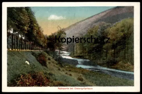 ALTE POSTKARTE RUHRPARTIE BEI OLSBERG KARLSAUE 1922 RUHR Sauerland Ansichtskarte cpa AK postcard