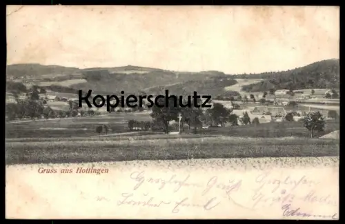 ALTE POSTKARTE GRUSS AUS HOTTINGEN RICKENBACH TOTALANSICHT PANORAMA Ansichtskarte AK postcard cpa
