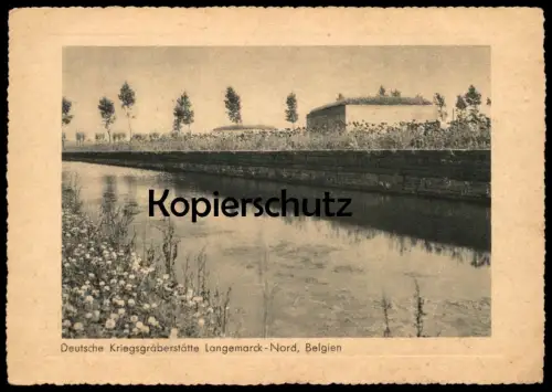 ALTE POSTKARTE LANGEMARCK-NORD CIMETIÈRE DEUTSCHE KRIEGSGRÄBERSTÄTTE BELGIEN LANGEMARK Soldaten-Friedhof cemetery cpa