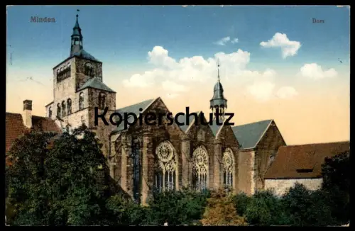 ALTE POSTKARTE MINDEN DOM FELDPOST 1916 Kirche church église Ansichtskarte AK cpa postcard