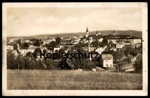 ALTE POSTKARTE BRUNTAL 1949 Gesamtansicht Panorama Totalansicht ceska republika Tschechische Republik czech republic