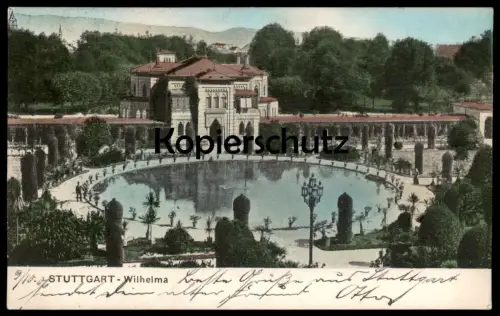 ALTE POSTKARTE STUTTGART WILHELMA 1906 Cannstatt castle chateau cpa Ansichtskarte AK