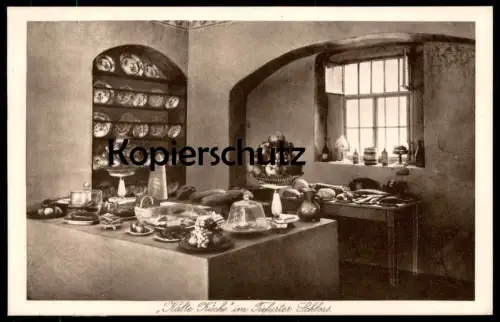 ALTE POSTKARTE WEIMAR KALTE KÜCHE IM TIEFURTER SCHLOSS Tiefurt castle chateau kitchen cuisine postcard Ansichtskarte cpa