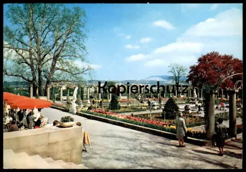 ÄLTERE POSTKARTE STUTTGART ROSENGARTEN GARTEN ROSEN jardin garden Park parc Ansichtskarte AK cpa postcard