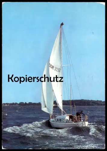 ÄLTERE POSTKARTE GRÜSSE VON DER OSTSEE SEGELSCHIFF sailing vessel bateau voilier Schiff ship Ansichtskarte AK postcard