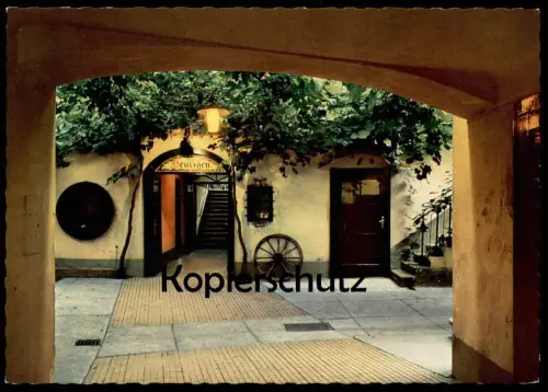 ÄLTERE POSTKARTE WIEN GRINZING AUSG'STECKT IM WEINGUT HEURINGEN ING. REINPRECHT Kutschenrad Ansichtskarte AK postcard