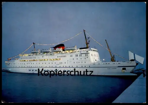 ÄLTERE POSTKARTE DFDS SEAWAYS DANA CORONA GENOVA ALICANTE MALAGA FÄHRSCHIFF FÄHRE ferry Schiff Motorschiff ship bateau