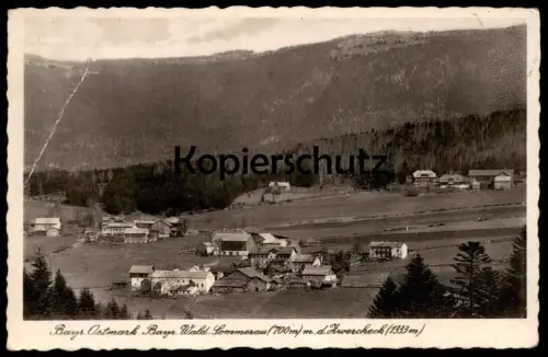 ALTE POSTKARTE SOMMERAU MIT DEM ZWERCHECK BAYERISCHE OSTMARK BAYRISCHER WALD Ansichtskarte AK cpa postcard