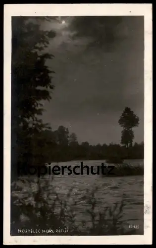 ALTE POSTKARTE KOSTELEC NAD ORLICI ZATISI See Abend Tschechische Republik Ceska Cesko Ansichtskarte AK postcard cpa