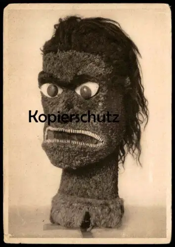 ALTE POSTKARTE KRIEGSGOTT GOTT KUKAILIMOKU HAWAII MUSEUM FÜR VÖLKERKUNDE BERLIN 1934 Ansichtskarte AK cpa postcard