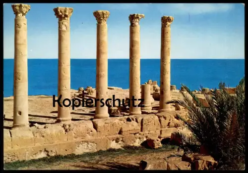 ÄLTERE POSTKARTE SABRATHA ANTIQUITIES LIBYA LIBIA LIBYEN Libiya Sabrata cpa postcard Ansichtskarte AK
