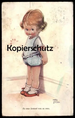 ALTE POSTKARTE SO WAS KOMMT VON SO WAS MABEL LUCIE ATTWELL MÄDCHEN KIND enfant crying girl child Ansichtskarte postcard