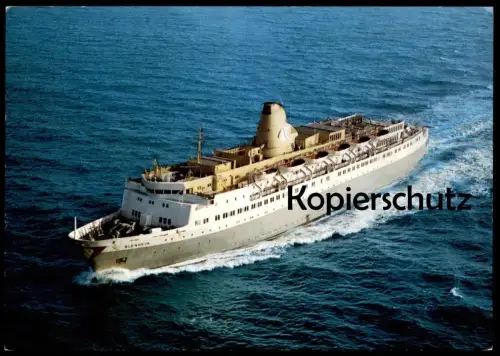 ÄLTERE POSTKARTE MS M.V. BLENHEIM FRED OLSEN LINES PASSAGIERFÄHRE ENGLAND MADEIRA & CANARY ISLANDS Schiff ship postcard
