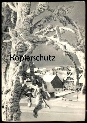 ALTE POSTKARTE GOTTESGAB ERZGEBIRGSWINTER JAHRWEISER SUDETENLAND Sudeten ceska republika Tschechische Republik czech