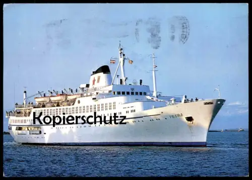 ÄLTERE POSTKARTE MS M/S ISTRA KREUZFAHRTSCHIFF Schiff Dampfer ship bateau Ansichtskarte AK cpa postcard