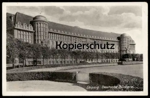 ALTE POSTKARTE LEIPZIG DEUTSCHE BÜCHEREI 1947 library bibliothèque Ansichtskarte cpa AK postcard