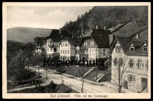 ALTE POSTKARTE BAD LIEBENZELL VILLEN BEI DEN KURANLAGEN 1921 Häuser Villa Ansichtskarte AK cpa postcard