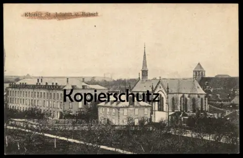 ALTE POSTKARTE KLOSTER ST. JOHANN VON BASSEL SAINT JEAN DE BASSEL Basseln Moselle Mosel Ansichtskarte postcard cpa AK