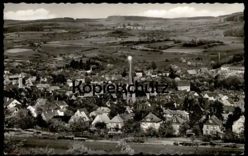 ÄLTERE POSTKARTE SCHOTTEN VOGELSBERGKREIS BLICK ÜBER DEN ORT AUF HOHERODSKOPF HESSEN cpa postcard Ansichtskarte AK