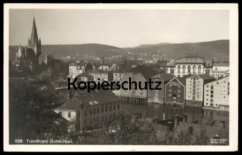 ALTE POSTKARTE TRONDHJEM DOMKIRKE KIRKE NORGE Trondheim Norwegen norway Norvege postcard cpa Ansichtskarte AK