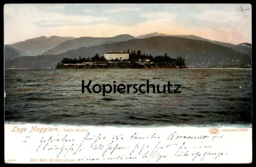ALTE POSTKARTE LAGO MAGGIORE ISOLA MADRE Insel italy Italia postcard cartolina cpa postcard AK Ansichtskarte