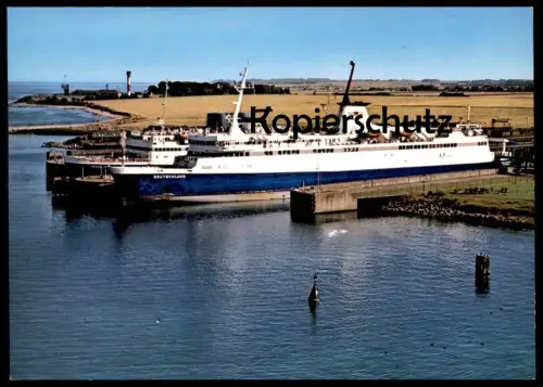 ÄLTERE POSTKARTE INSEL FEHMARN FÄHRBAHNHOF PUTTGARDEN FEHMARNKAI FÄHRE DEUTSCHLAND SCHIFF Vogelfluglinie ship bateau AK