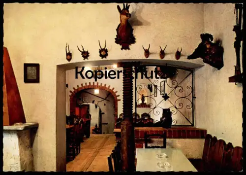 ÄLTERE POSTKARTE WIEN GRINZING AUSG'STECKT IM WEINGUT HEURINGEN ING. REINPRECHT GAMS GEMSE BIRKHUHN Jagd Ansichtskarte