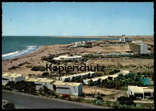 ZWEI ÄLTERE POSTKARTEN SAN AGUSTIN VISTA GENERAL & PLAYA GRAN CANARIA Islas Canarias cpa postcard Ansichtskarte AK