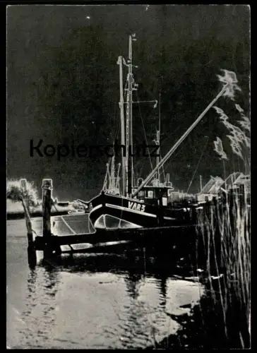 ÄLTERE KÜNSTLER POSTKARTE KRABBENKUTTER VAR 3 VAREL FOTOGRAFIE DIRK DUJESIEFKEN SCHIFF KUTTER bateau ship postcard