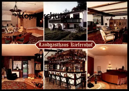 ÄLTERE POSTKARTE WILDFARM KIEFERNHOF LANDGASTHAUS BAR JULIUS HARZER WALLSCHEID WITTLICH-LAND Ansichtskarte postcard cpa