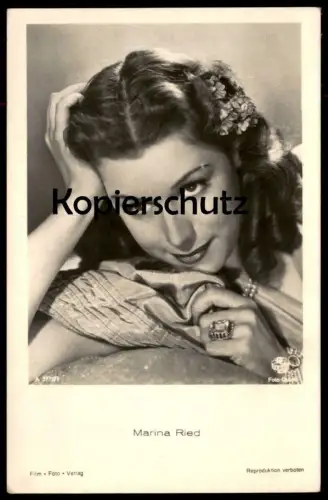 ALTE POSTKARTE MARINA RIED FILM-SCHAUSPIELERIN actress acteur actrice Film Foto Verlag postcard cpa AK Ansichtskarte