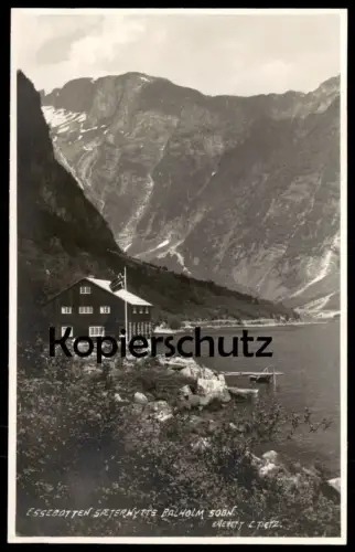 ALTE POSTKARTE ESSEBOTTEN SAETERWYTTE BALHOLM SOGN C. TIETZ NORGE Fjord Norwegen norway Norvege postcard Ansichtskarte