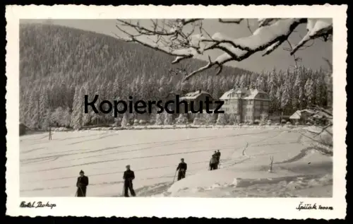 ALTE POSTKARTE HOTEL PROKOP SPICAK SKI Sumava Spitzberg Tschechische Republik ceska republika czech republic postcard