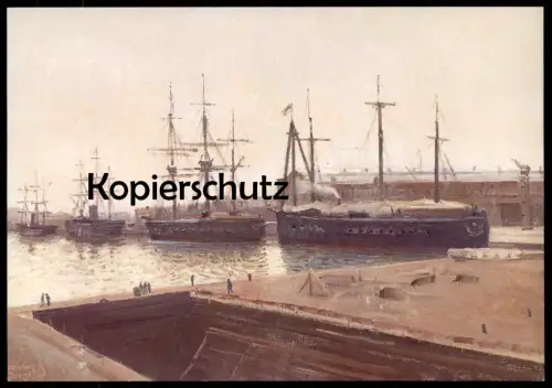 ÄLTERE KÜNSTLER POSTKARTE VOR DER WINTERRUHE SCHIFFE MANFRED BLUTH HOMMAGE JONGKIND Schiff ship postcard Ansichtskarte
