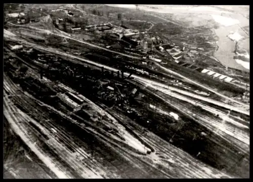 ÄLTERES REPRO FOTO CHARKIW CHARKOW BAHNHOF ZERSTÖRT station gare Ukraine postcard Ansichtskarte cpa AK
