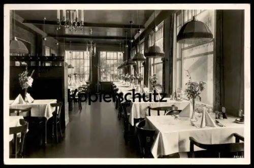 ALTE POSTKARTE HIRSCHBERG SCHLESIEN TERRASSE HOTEL STRAUSS AM BAHNHOF Uhr clock Jelenia Gora Schlesien polska poland